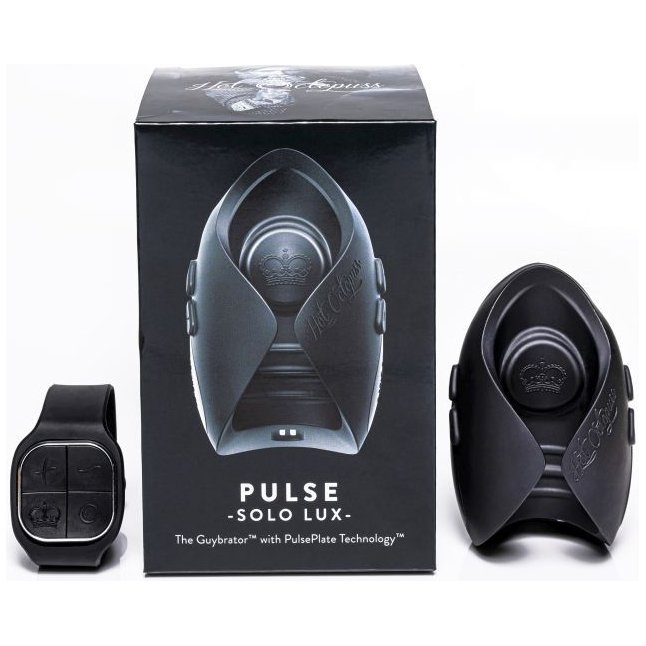 Темно-серый инновационный мужской осциллятор PULSE SOLO LUX с пультом ДУ. Фотография 3.