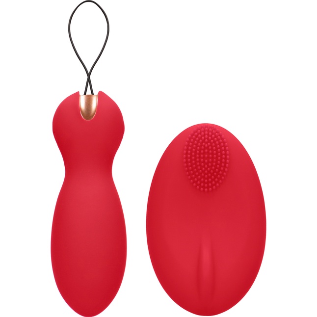 Красные вагинальные шарики Purity с пультом ДУ - Elegance. Фотография 2.