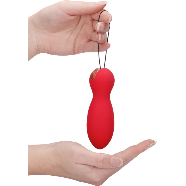 Красные вагинальные шарики Purity с пультом ДУ - Elegance. Фотография 6.
