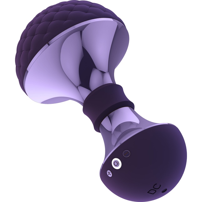 Фиолетовый универсальный вибромассажер Enoki - Vive. Фотография 3.