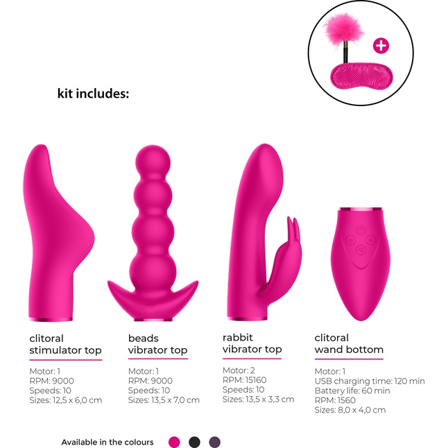 Розовый эротический набор Pleasure Kit №6 - Switch. Фотография 9.