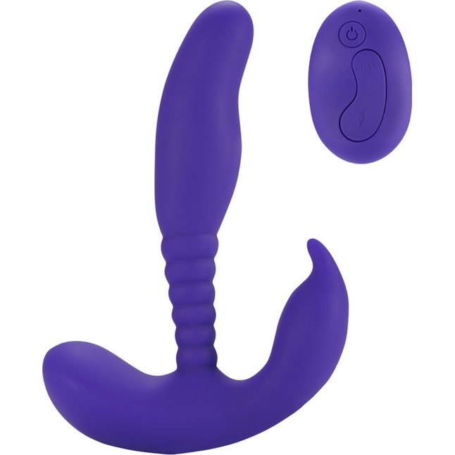 Фиолетовый стимулятор простаты Remote Control Anal Pleasure Vibrating Prostate Stimulator - 13,5 см