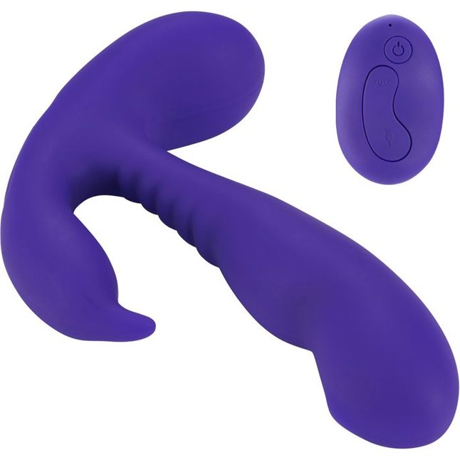 Фиолетовый стимулятор простаты Remote Control Prostate Stimulator with Rolling Ball - 13,3 см. Фотография 2.