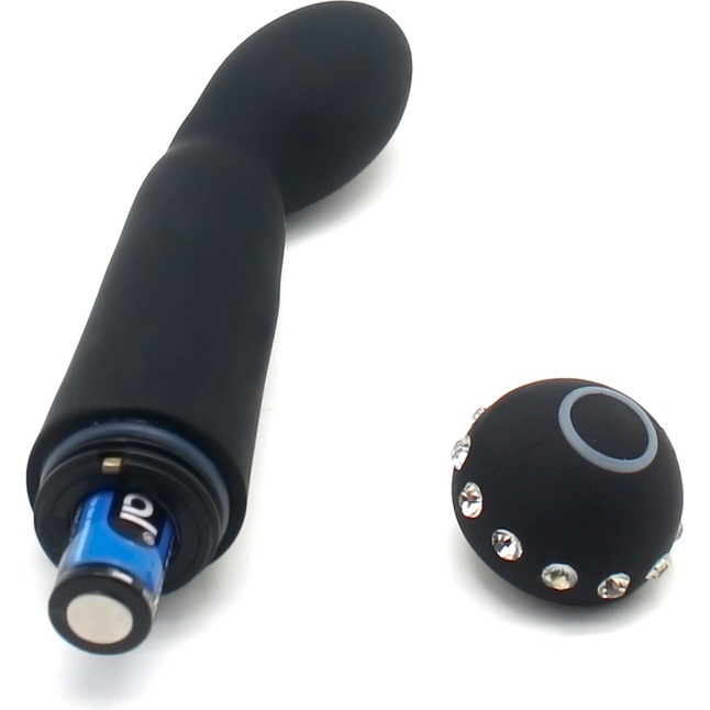 Черный вибратор SPARKLE SUCCUBI BLISS G VIBE - 14,2 см. Фотография 6.