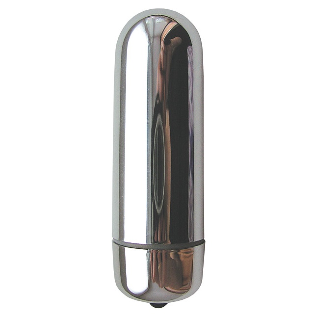 Серебристая гладкая пуля с вибрацией - 6,4 см - EROWOMAN-EROMAN