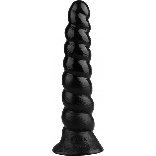 Черная винтообразная анальная втулка - 26 см - 101Х-XX - Фистинг, гиганты