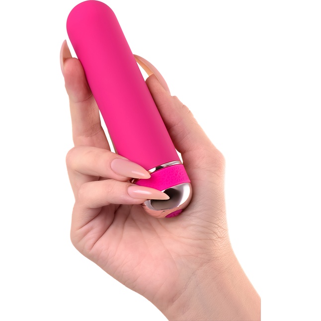 Розовый нереалистичный мини-вибратор Mastick Mini - 13 см. Фотография 2.
