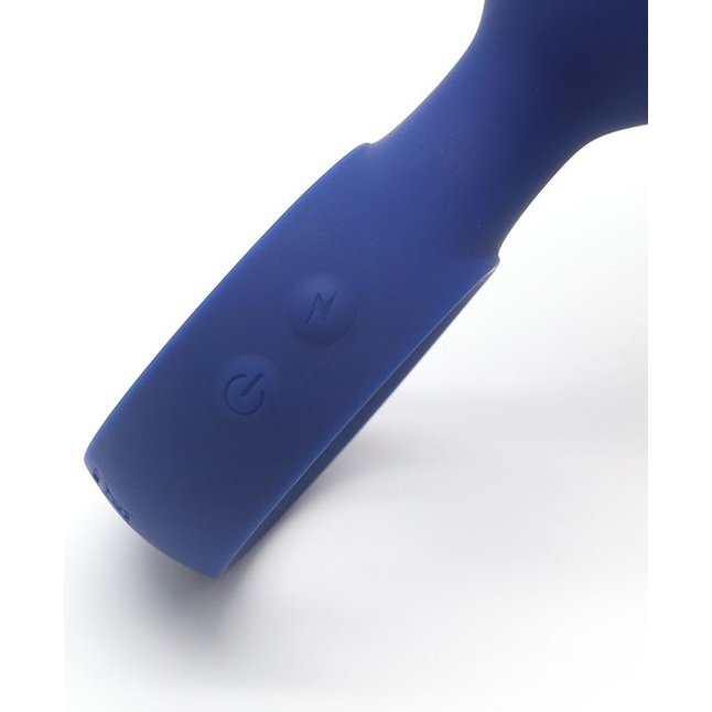 Синяя вибропробка с кольцом Kiss Toy - 12 см. Фотография 7.