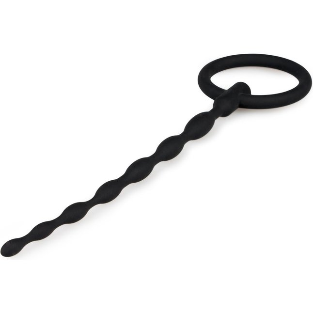 Черный силиконовый уретральный плаг Silicone Penis Plug - 16 см - Sinner Gear Unbendable. Фотография 2.