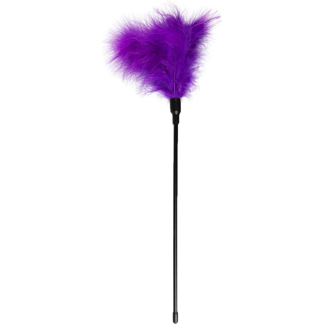 Фиолетовая щекоталка Feather Tickler - 44 см - Fetish Collection