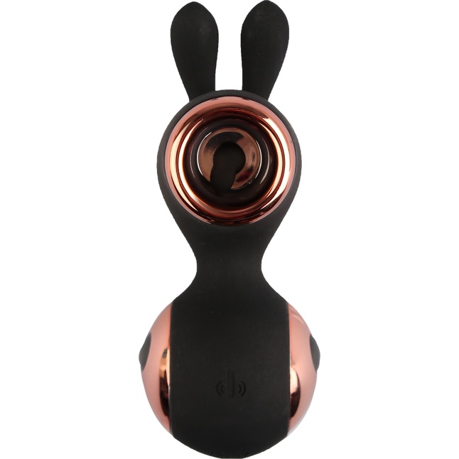Черный вибростимулятор с ушками - Классика секса. Фотография 2.