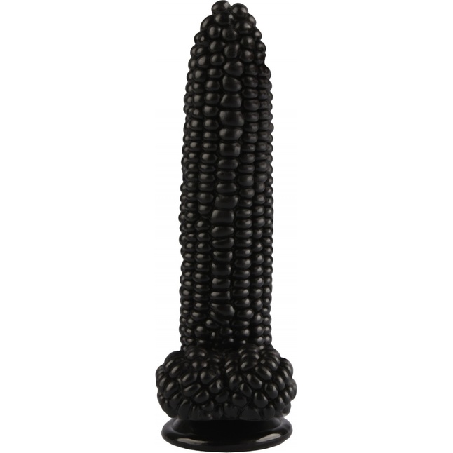 Черный фаллоимитатор-кукуруза на присоске - 20,5 см - 101Х-XX - Фистинг, гиганты. Фотография 2.