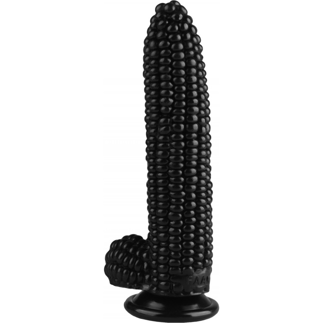 Черный фаллоимитатор-кукуруза на присоске - 20,5 см - 101Х-XX - Фистинг, гиганты. Фотография 3.