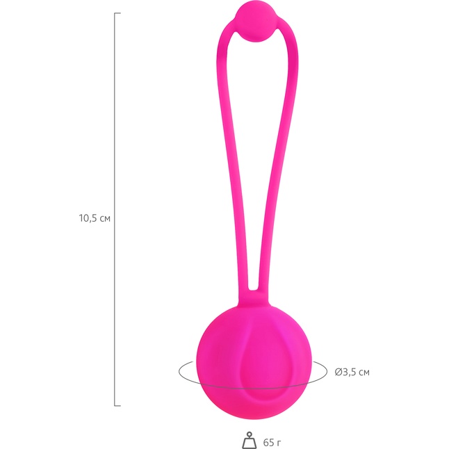 Розовый вагинальный шарик BLUSH - L EROINA. Фотография 3.
