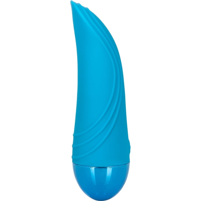 Голубой мини-вибратор Tremble Tickle - 12,75 см. Фотография 3.