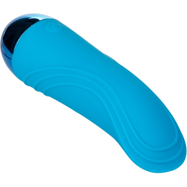 Голубой мини-вибратор Tremble Tickle - 12,75 см. Фотография 4.