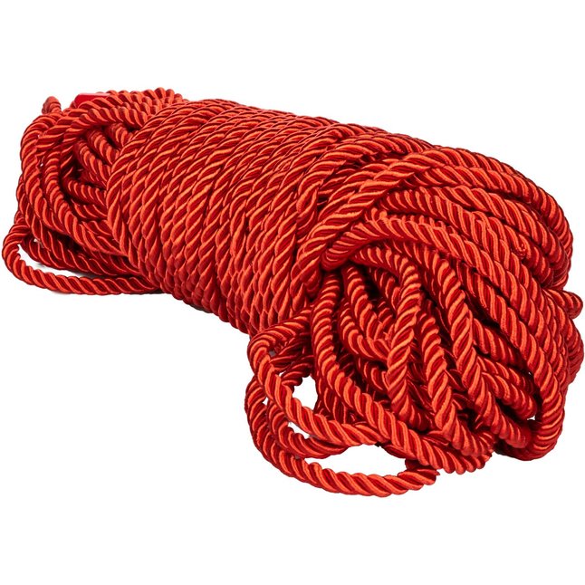 Красная веревка для связывания BDSM Rope - 30 м - Scandal. Фотография 3.