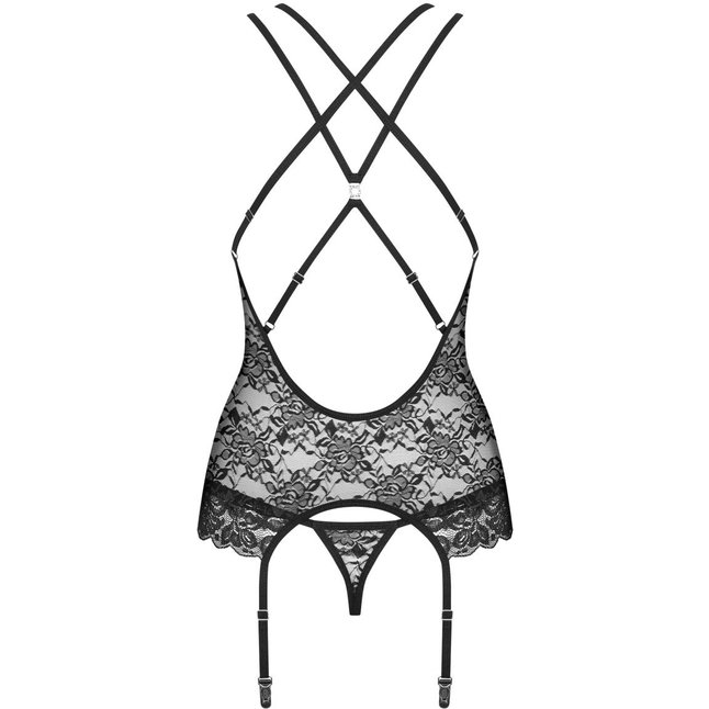 Пикантный кружевной корсаж с цветочным мотивом - Sexy. Фотография 3.