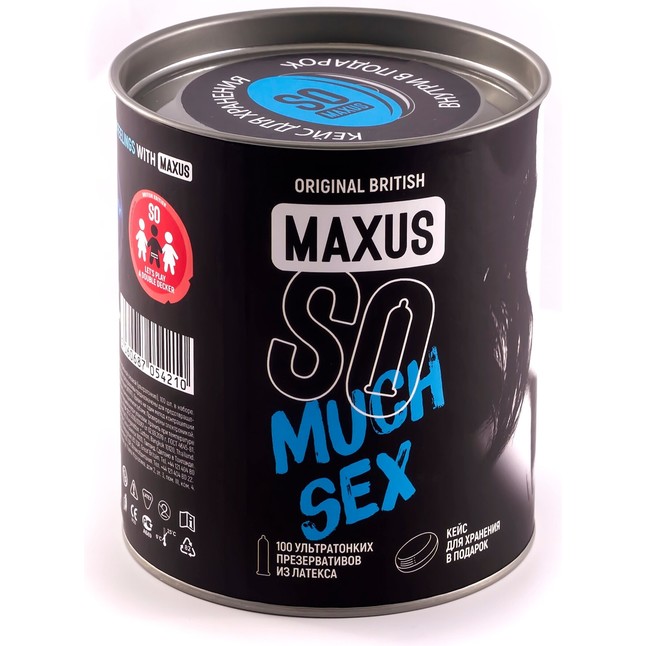 Ультратонкие презервативы в кейсе MAXUS So Much Sex - 100 шт. Фотография 2.