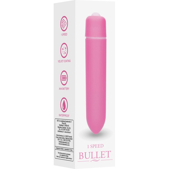 Розовая вибропуля Speed Bullet - 9,3 см - Be Good Tonight. Фотография 6.