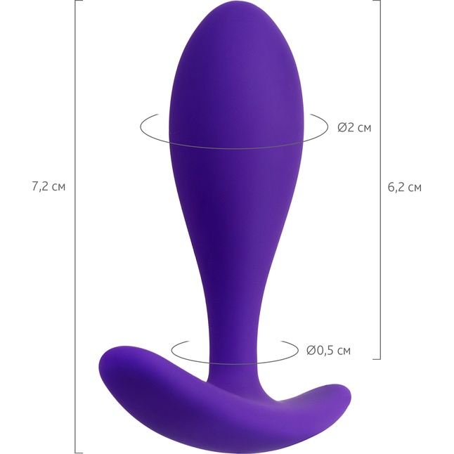 Фиолетовая анальная втулка Hub - 7,2 см - ToDo. Фотография 3.