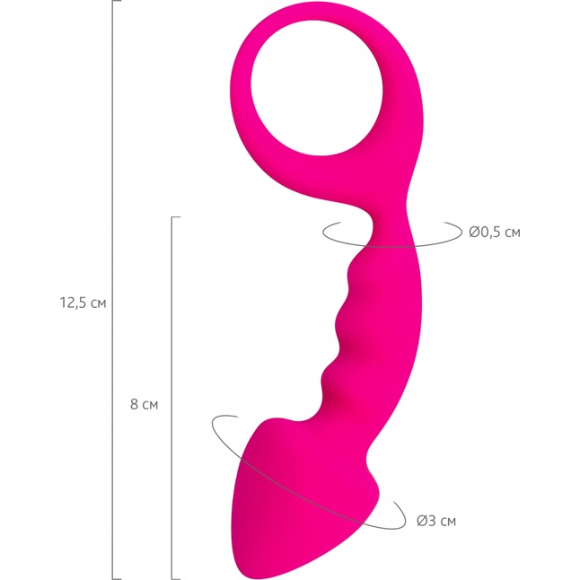 Розовая анальная втулка Bong - 12,5 см - ToDo. Фотография 2.