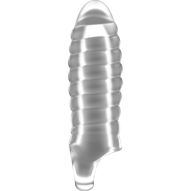 Прозрачная насадка на пенис закрытого типа N 36 Stretchy Thick Penis Extension - 15,2 см - Sono. Фотография 2.