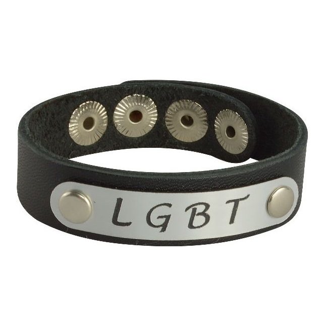 Кожаный браслет LGBT - BDSM accessories