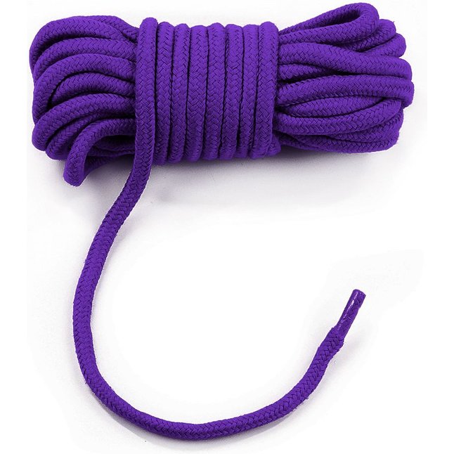 Фиолетовая верёвка для любовных игр - 10 м. Фотография 5.