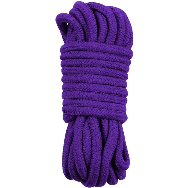 Фиолетовая верёвка для любовных игр - 10 м