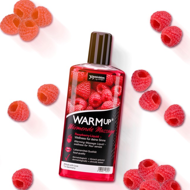 Массажное масло с ароматом малины WARMup Raspberry - 150 мл. Фотография 2.