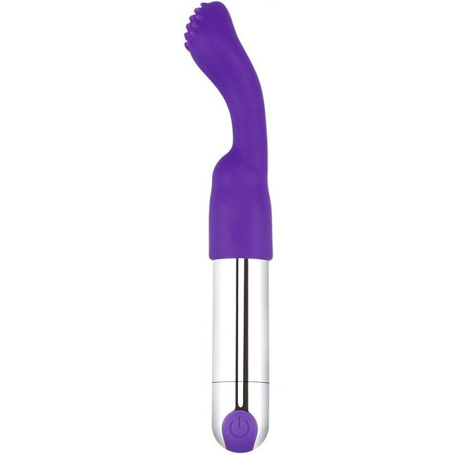 Фиолетовый перезаряжаемый вибратор Rechargeable IJOY Versatile Tickler - 14,5 см