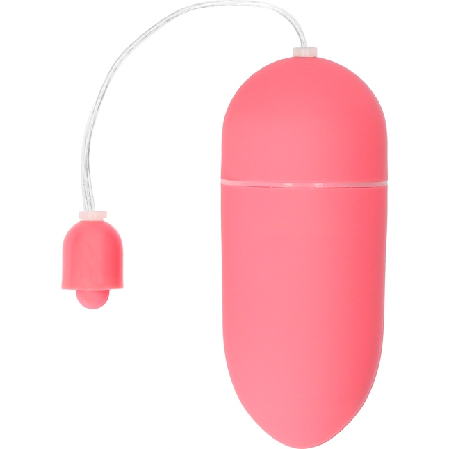 Розовое гладкое виброяйцо Vibrating Egg - 8 см - Shots Toys