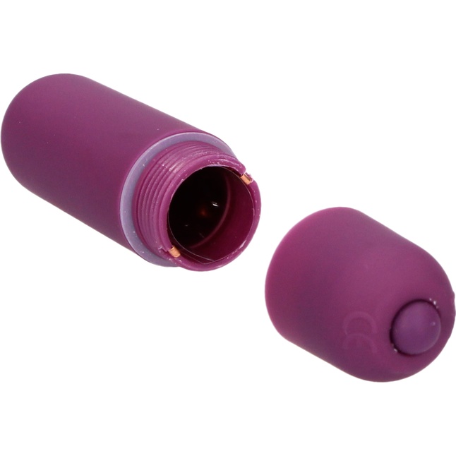 Фиолетовая вибропуля Power Bullet - 6,2 см - Shots Toys. Фотография 3.
