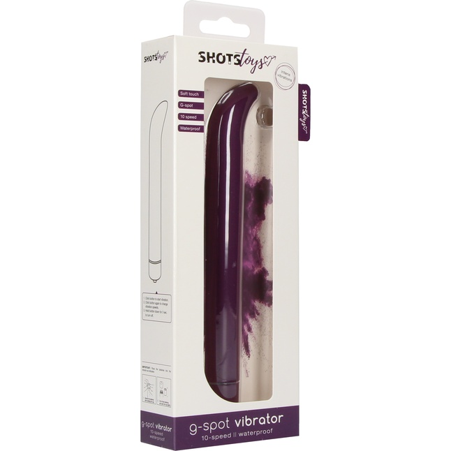 Фиолетовый компактный вибростимулятор G-Spot Vibrator - 16 см - Shots Toys. Фотография 4.