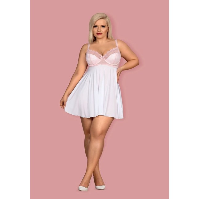 Восхитительный коротенький беби-долл Girlly с кружевом - Sexy. Фотография 3.