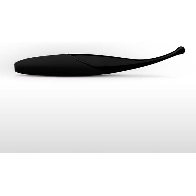 Черный точечный вибромассажер Senzi Vibrator - 14,7 см. Фотография 2.
