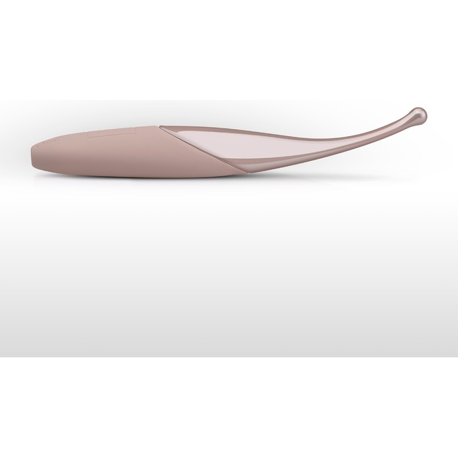 Розовый точечный вибромассажер Senzi Vibrator - 14,7 см. Фотография 2.