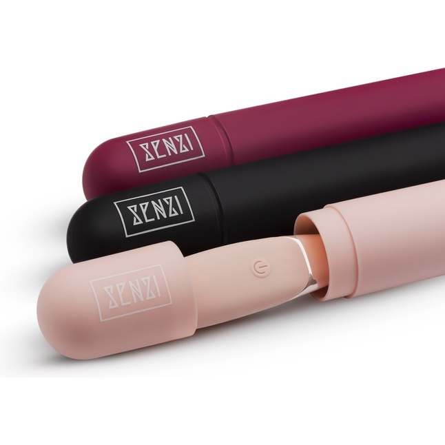 Розовый точечный вибромассажер Senzi Vibrator - 14,7 см. Фотография 5.