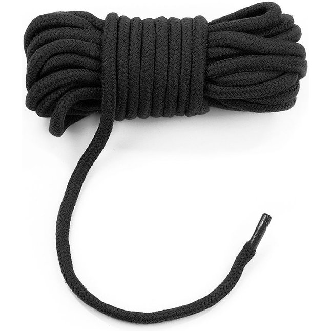 Черная верёвка для любовных игр - 10 м. Фотография 3.