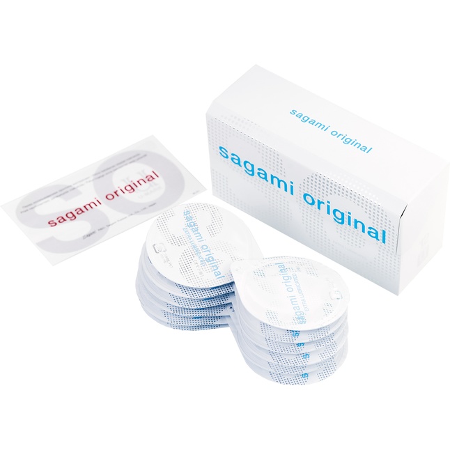 Ультратонкие презервативы Sagami Original 0.02 Extra Lub с увеличенным количеством смазки - 12 шт. Фотография 3.