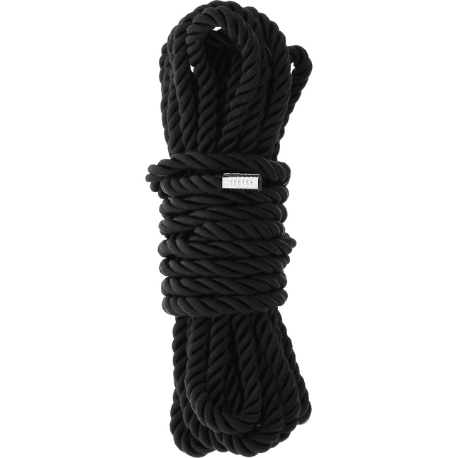 Черная веревка для шибари DELUXE BONDAGE ROPE - 5 м - Blaze