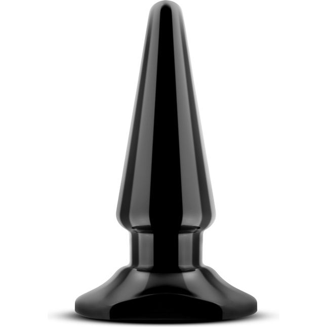 Чёрная анальная пробка Easy Plug - 10,16 см - Anal Adventures