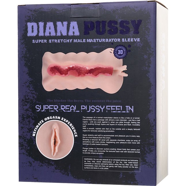 Реалистичный мастурбатор-вагина Diana. Фотография 8.