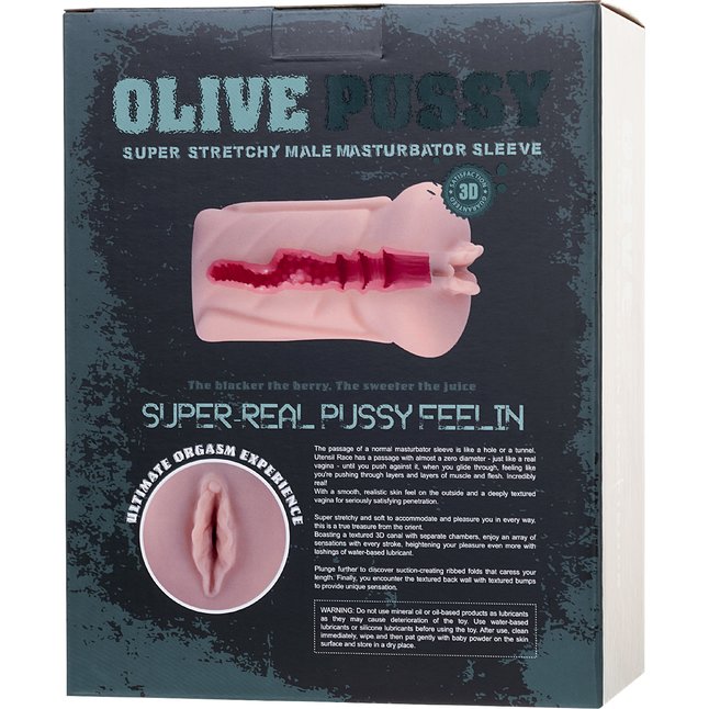 Телесный мастурбатор-вагина Olive. Фотография 8.