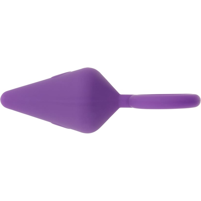 Фиолетовая анальная пробка с кольцом Candy Plug S - 7,1 см - Sweet Breeze. Фотография 3.