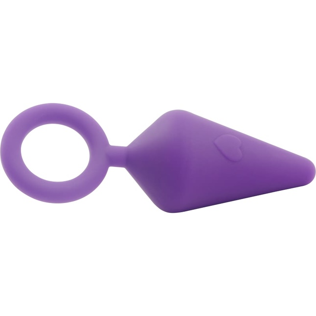 Фиолетовая анальная пробка с кольцом Candy Plug S - 7,1 см - Sweet Breeze. Фотография 4.
