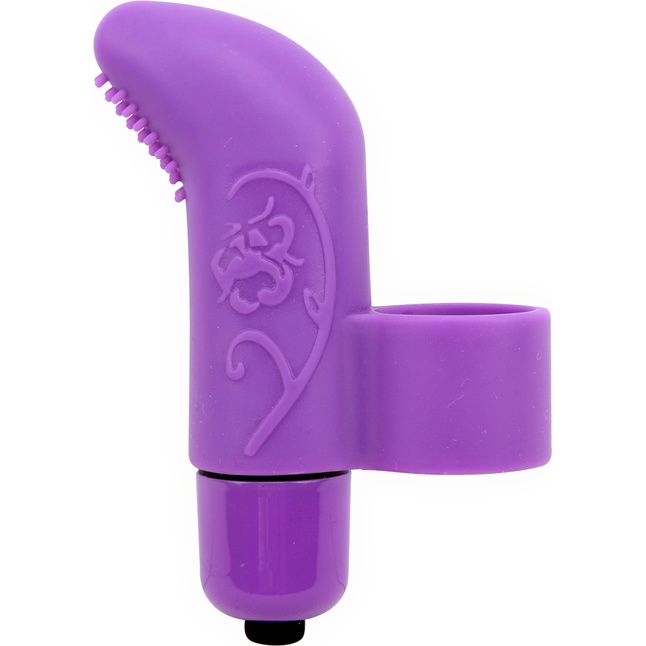 Фиолетовая вибронасадка на палец MisSweet - 7,4 см - Mis Sweet