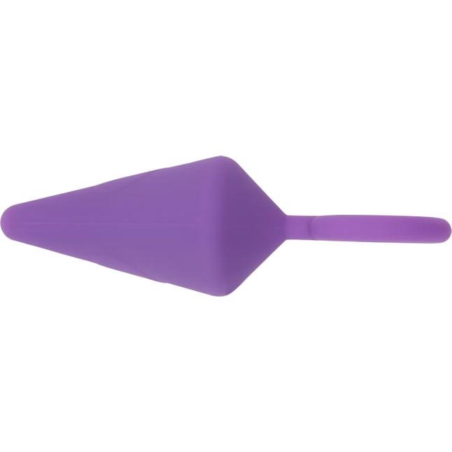 Фиолетовая анальная пробка с кольцом Candy Plug L - 13,2 см - Sweet Breeze. Фотография 3.
