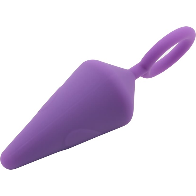 Фиолетовая анальная пробка с кольцом Candy Plug L - 13,2 см - Sweet Breeze. Фотография 5.